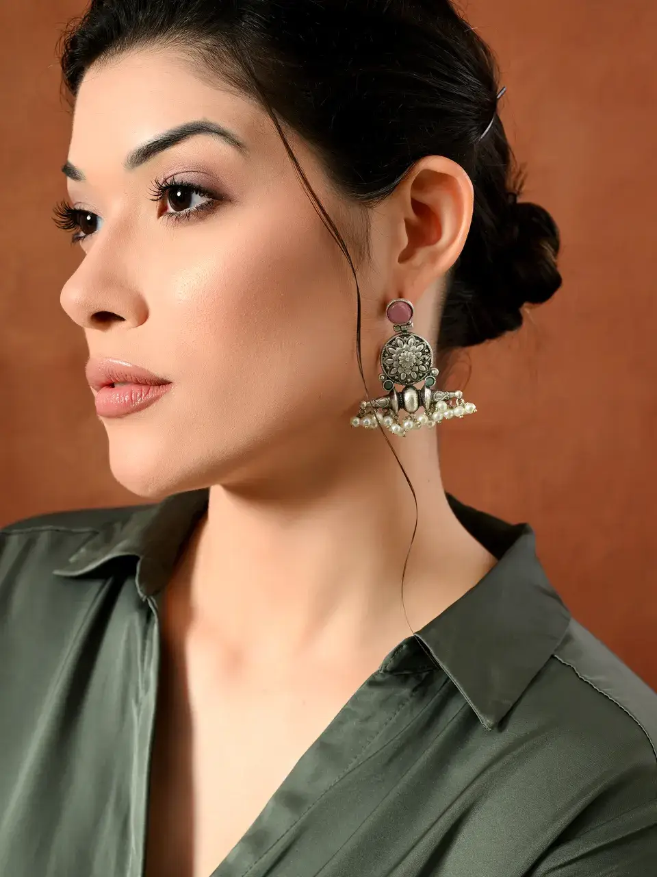 Sayda Jewels Antique Charm Pearl Earrings Buy @ ₹553