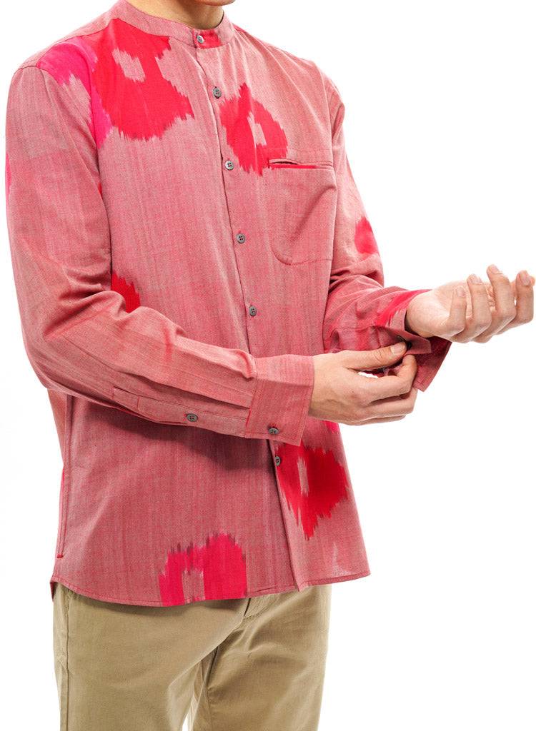 Sakura Band Collar Shirt