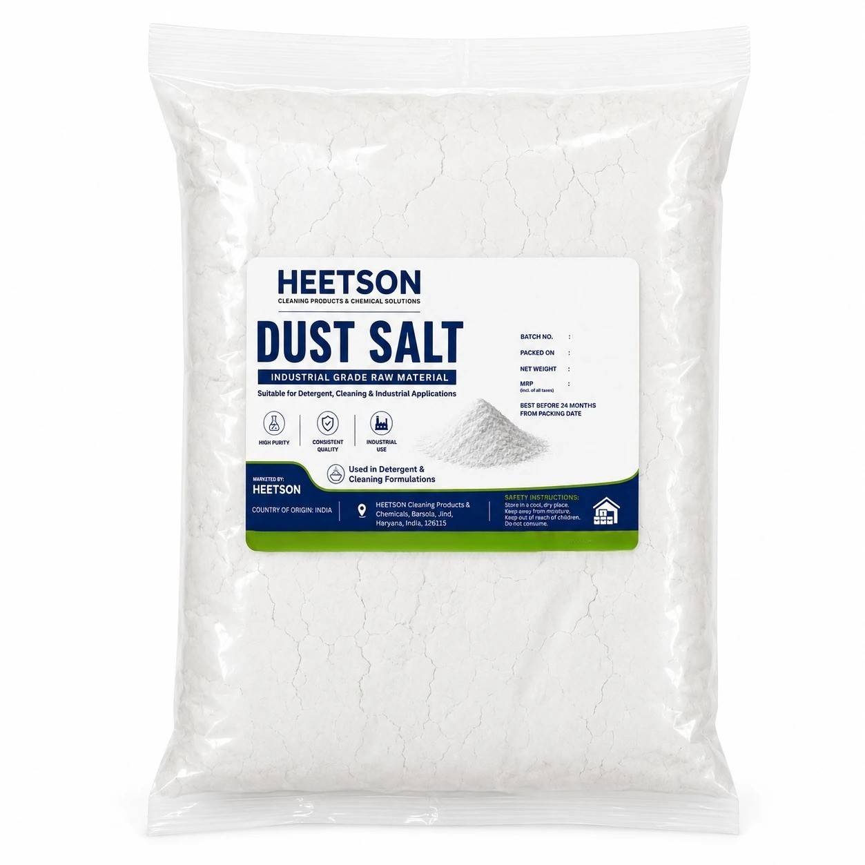 Salt Dust (Superfine Industrial Powdered Namak for Textile & Laundry Detergent)