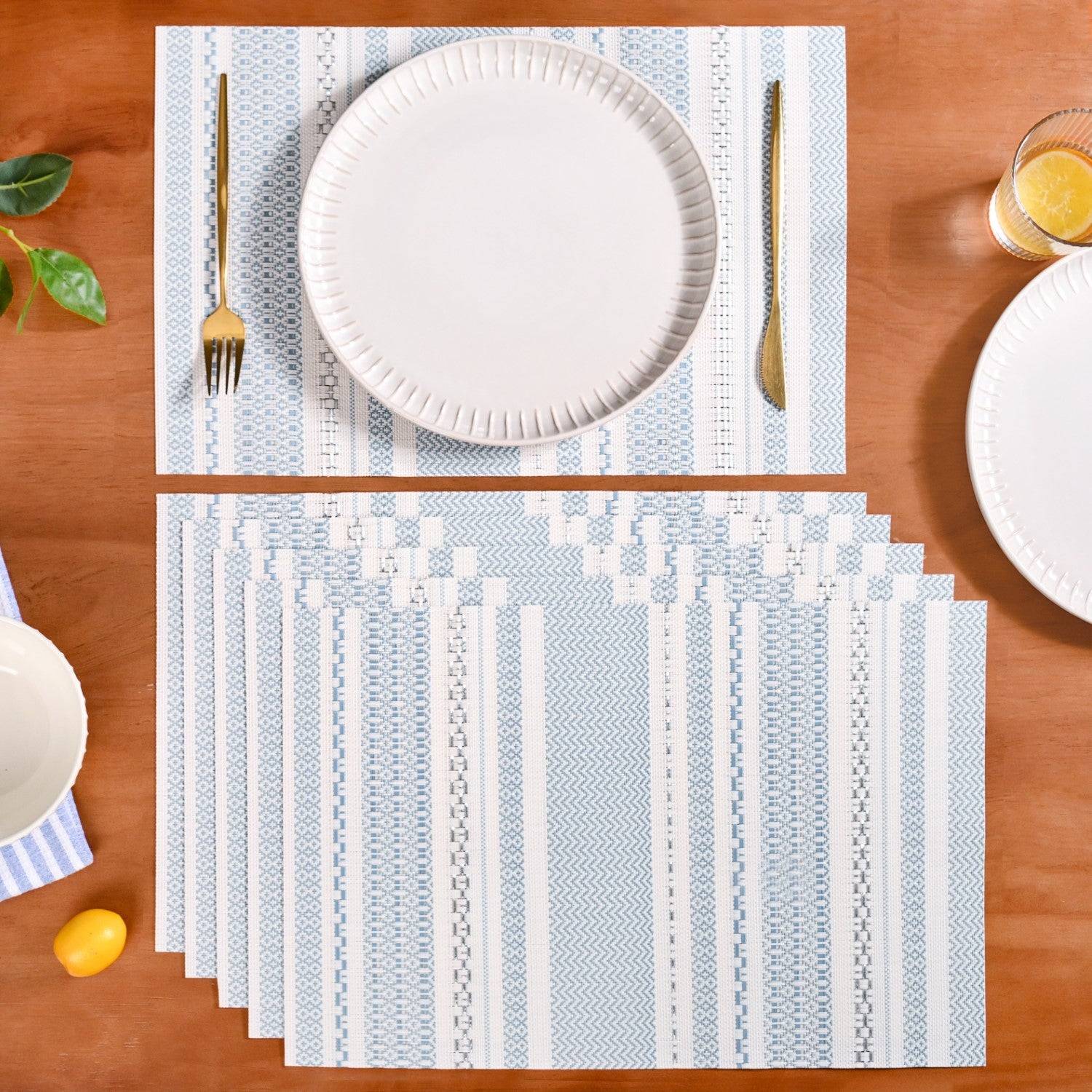 Scandinavian Dining Table Placemat Set Of 6