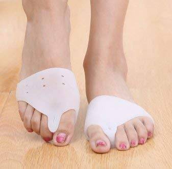 Silicone Gel Heel Pad Socks Pain Relief For Men and Women || Silicone Foot Fingers Toe Separator Thumb Valgus Protector Guards Pads Socks Feet Care