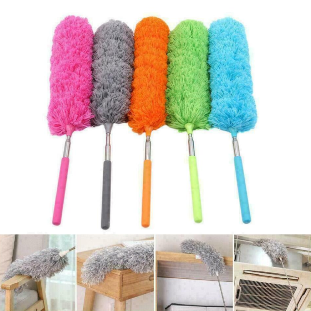 Small Folding Telescopic Duster - Lightweight Microfiber Extendable Cleaning Brush - Portable mopping Tool (Random Color-Pack of 1) Buy @ ₹129