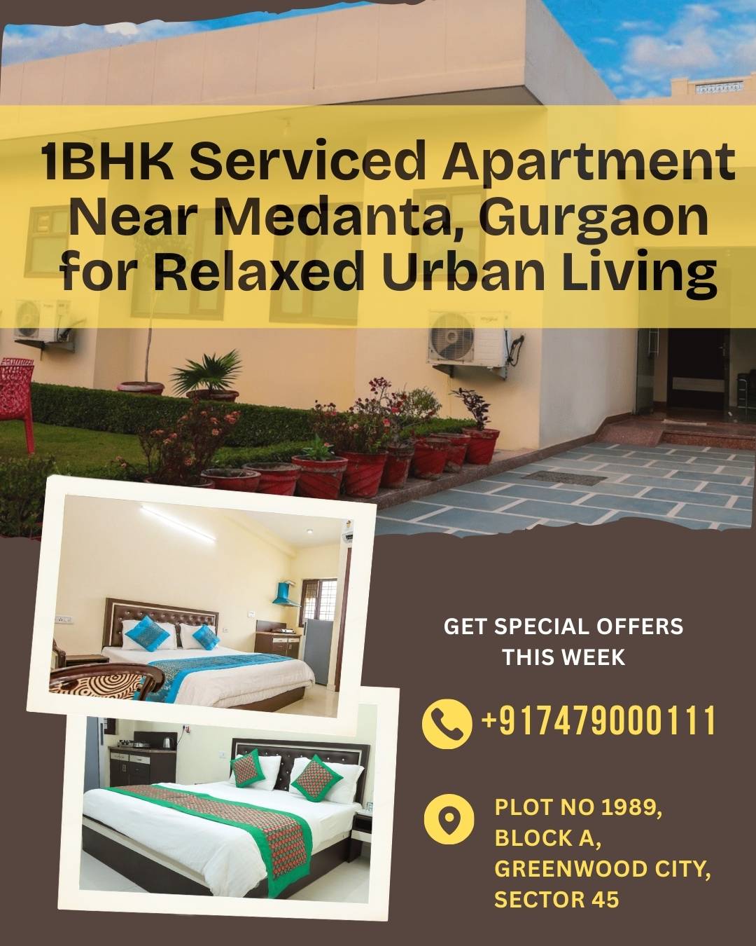Peaceful Studio Accommodation for Convenient Gurgaon Stays