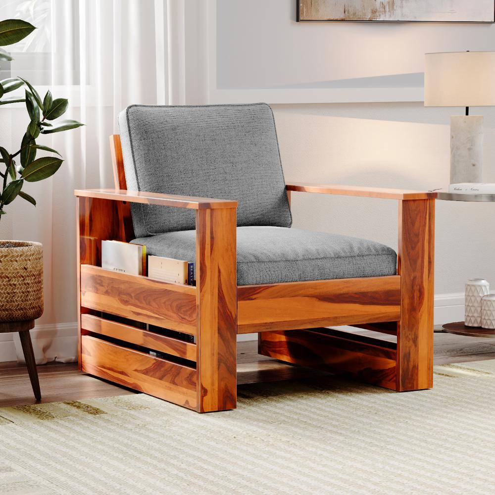 Bahamas Sheesham Wood Sofa - Single Seater