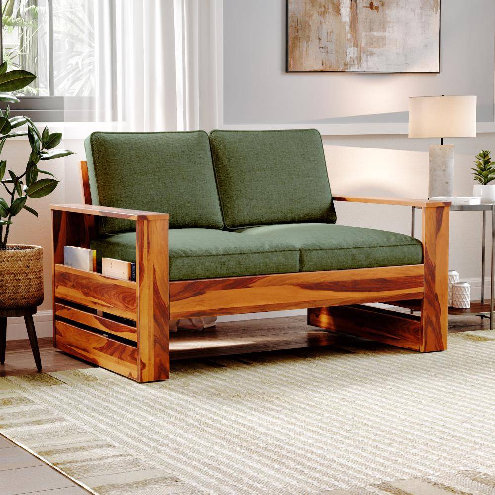 Bahamas Sheesham Wood Sofa - Two Seater