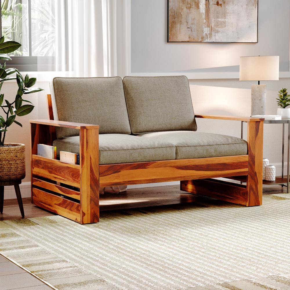 Bahamas Sheesham Wood Sofa - Two Seater