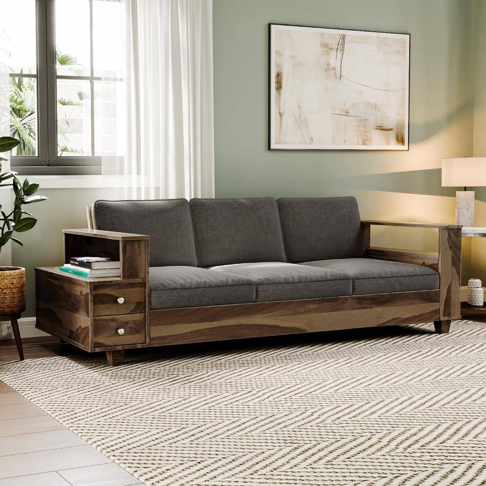 Manila Sheesham Wood Sofa - Three Seater