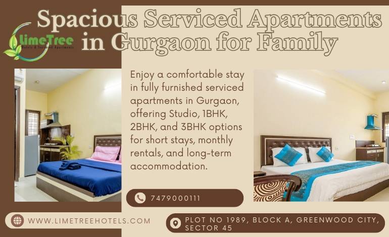 Short-Term & Monthly Serviced Apartments in Gurgaon – Studio to 3BHK