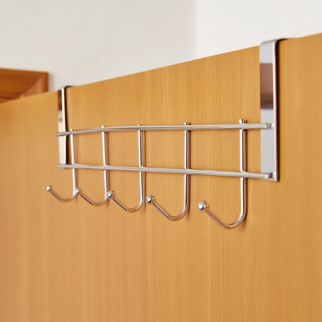 Stainless Steel Hook Hanger with 5 Hooks – Space Saving Organizer for Kitchen, Bathroom & Home Essentials Buy @ ₹99