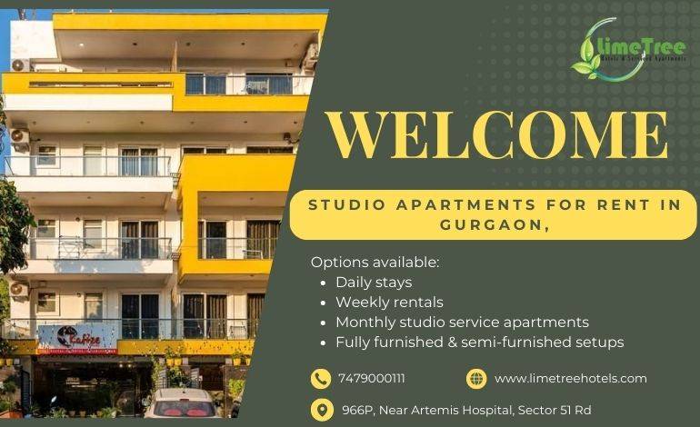 Modern Studio Apartments for Short & Long Stay Near Artemis Gurgaon