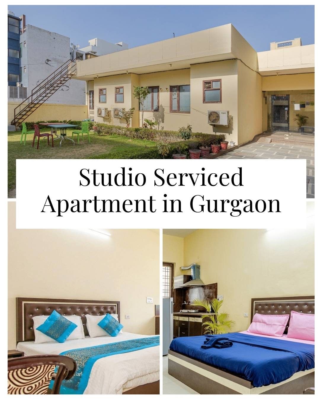 Well-Equipped Studio Service Apartment in Gurgaon for Flexible Stay Plans