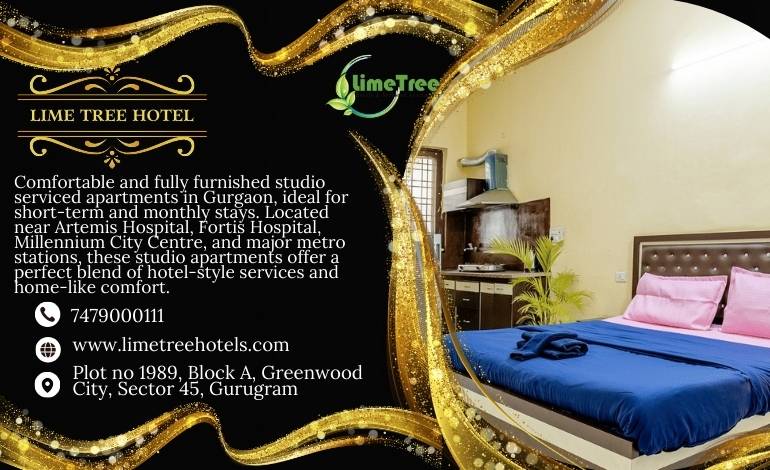 Studio Service Apartments for Rent Near Fortis & Metro Station, Gurgaon