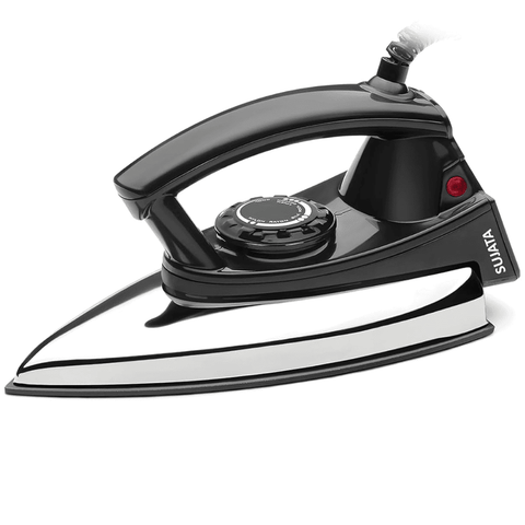 Sujata 1000 Watts Stainless Steel Dry Iron (Dryfast Max, Black) Buy only at ₹699