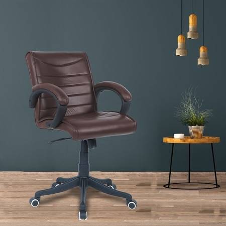 Joorrdonn Mid Back Executive Chair in Brown Colour