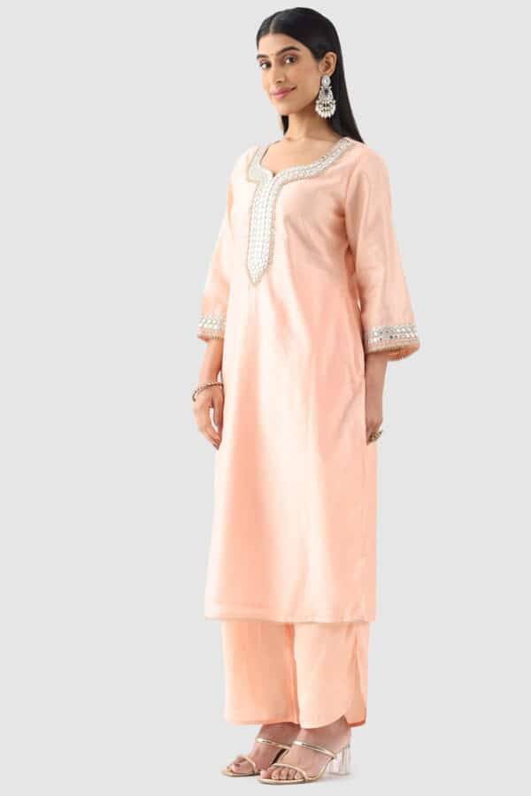 Peach Shantoon Palazzo