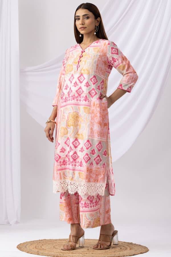 Pink Navitas Digital Printed Palazzo Pant