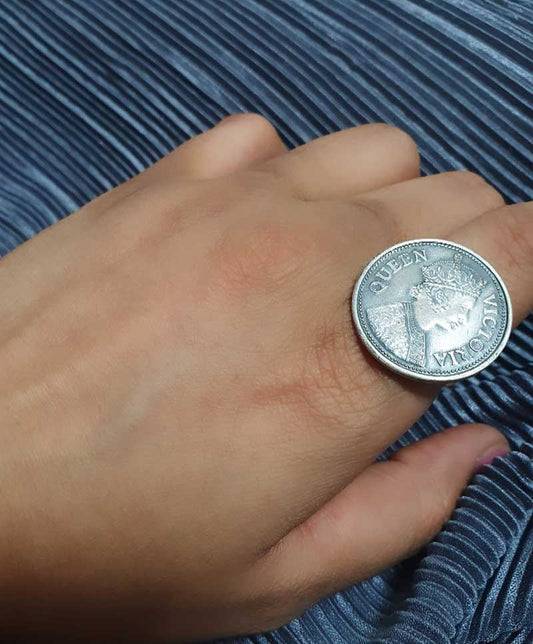 Sterling Silver 925 Queen Victoria Ring