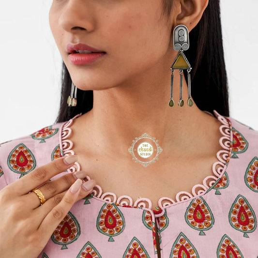 Intricate Triangle Earring