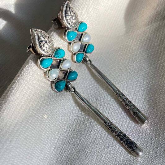 Sterling Silver Moonlit Dangle Earrings