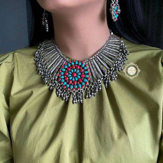 Summertime Turquoise-Coral Chakra Necklace - Only Necklace