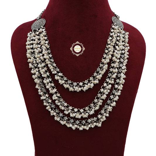 Ruhaniyat Triple Layered Pearl Necklace