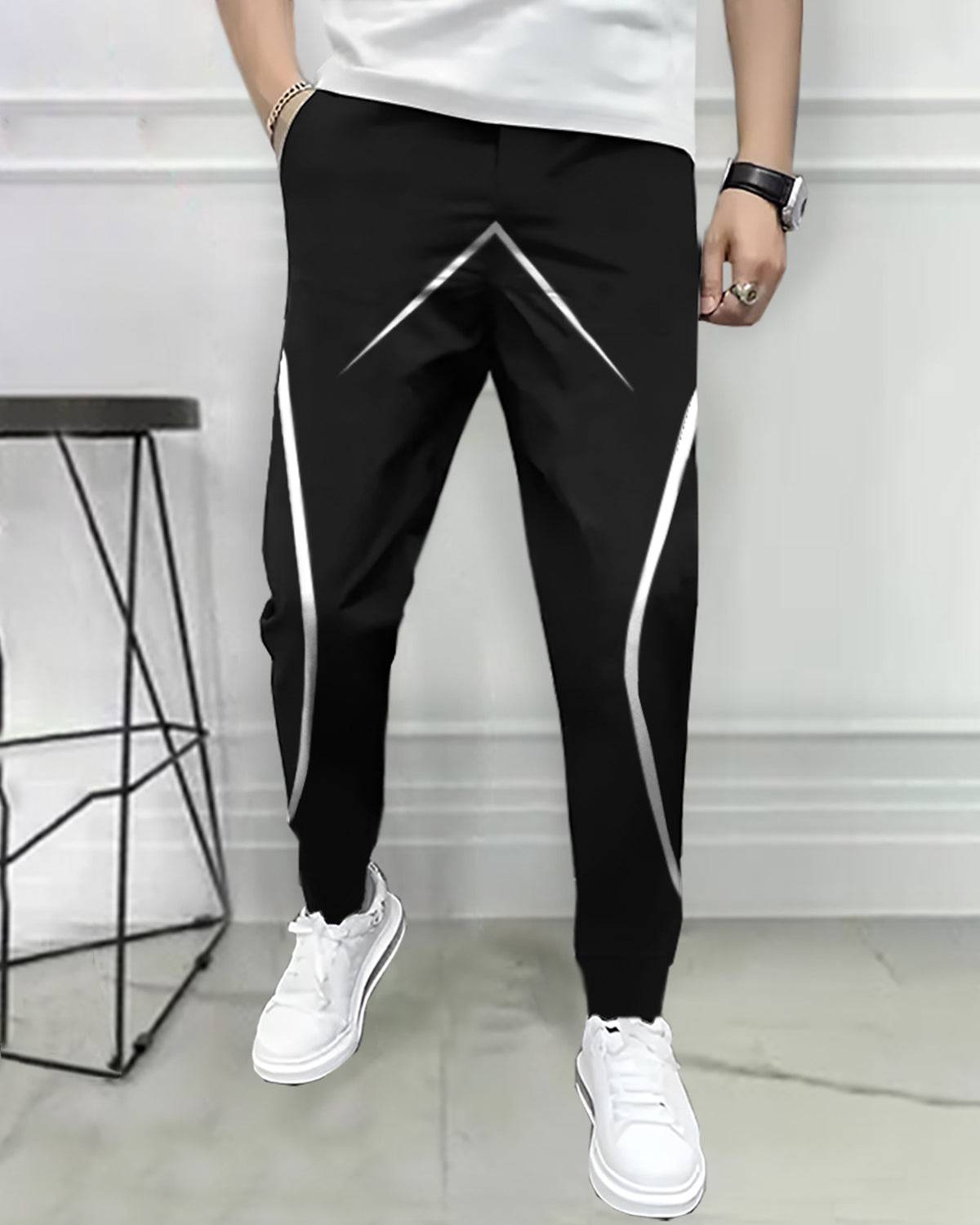 6 Color Variants With Mens Design Printed Trackpants