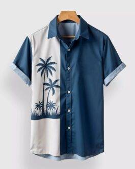 Blue Coconut Designer Men’s Half Sleeves Printed Shirt Exclusive