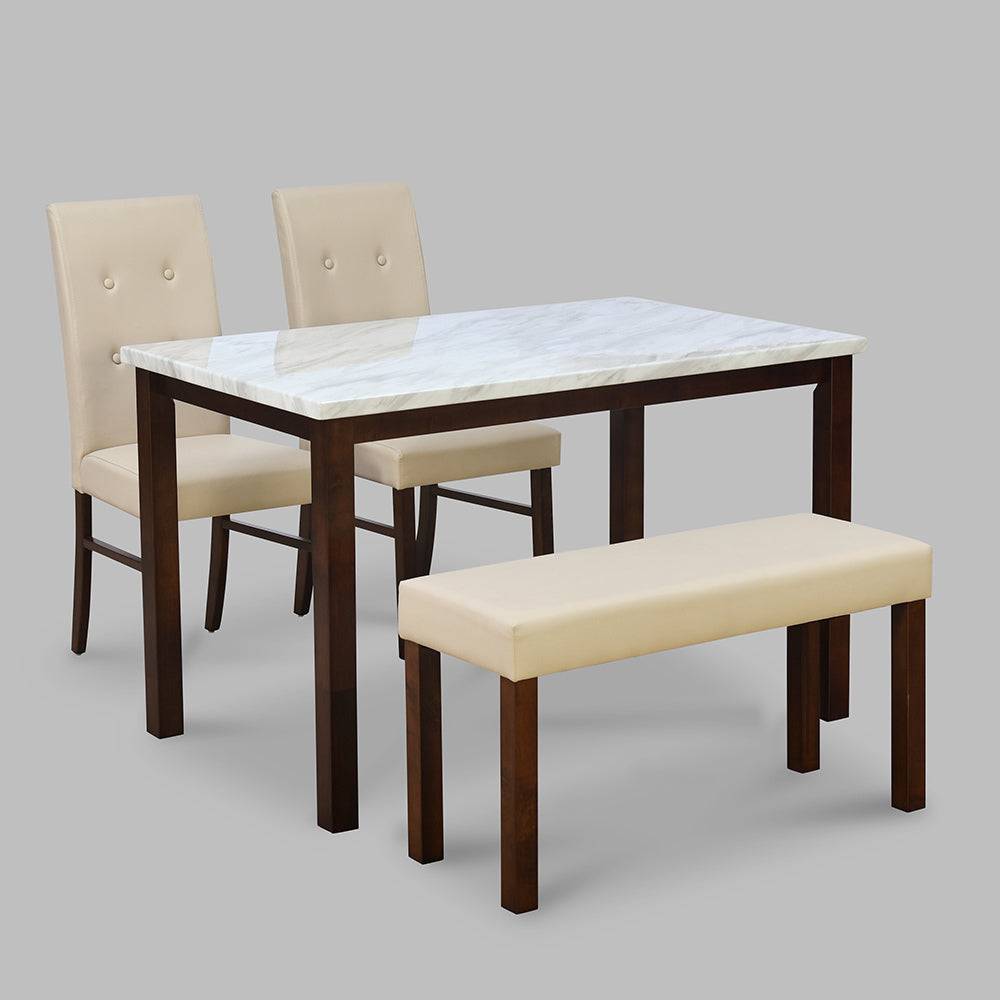 Roxbury 1+2+Bench Dining Kit (Oak)