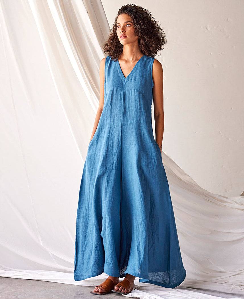 Tambola Nights Jumpsuit - color variant: Steel Blue