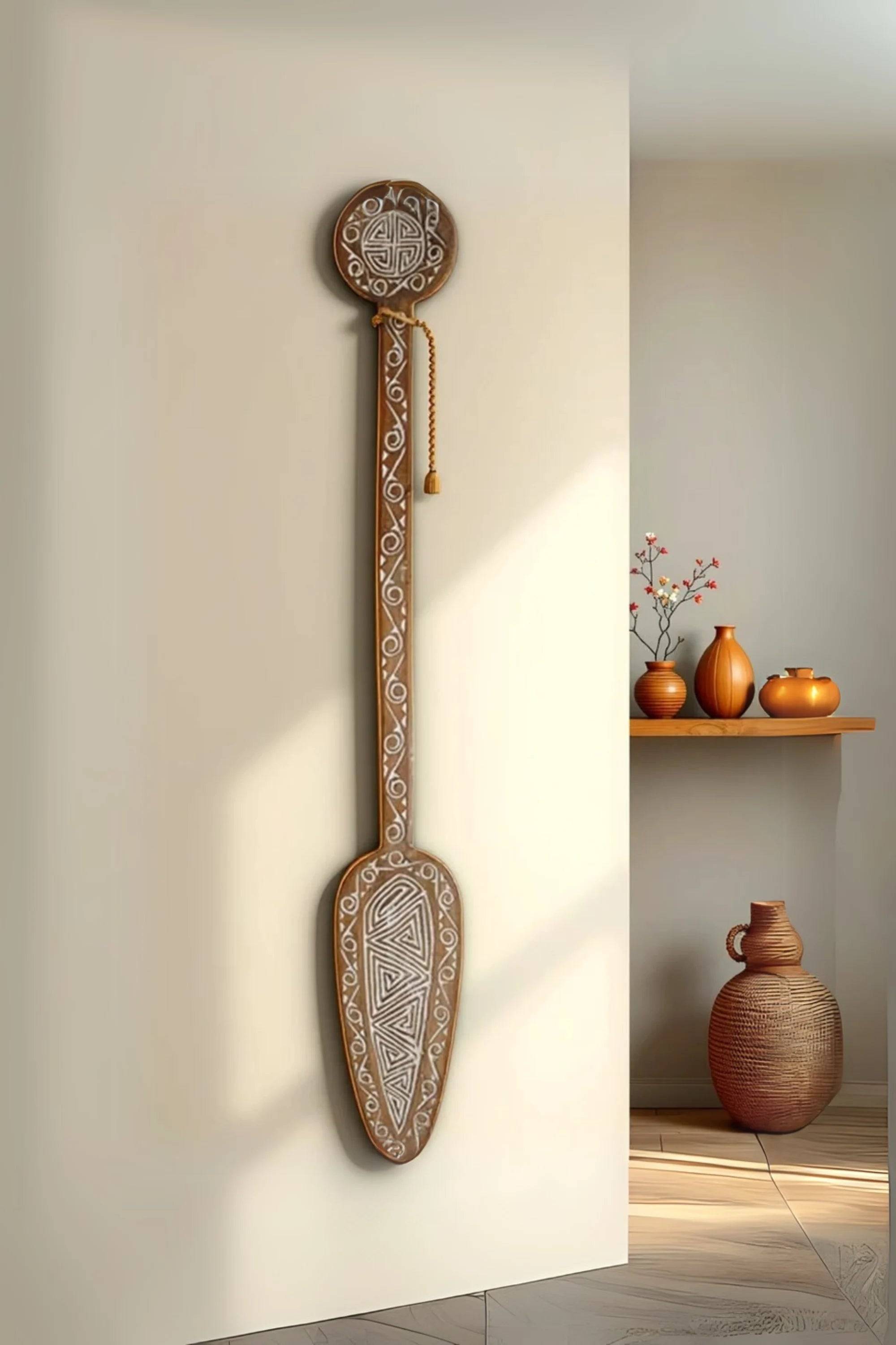 Timor Tribal Hand Carved Antique Oar - Style 2