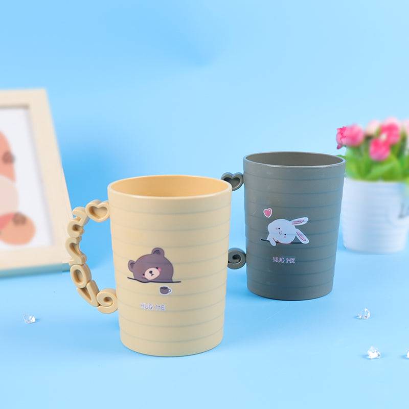 Creative Handle Printed Coffee Cup / Toothbrush Cup Buy @ ₹99