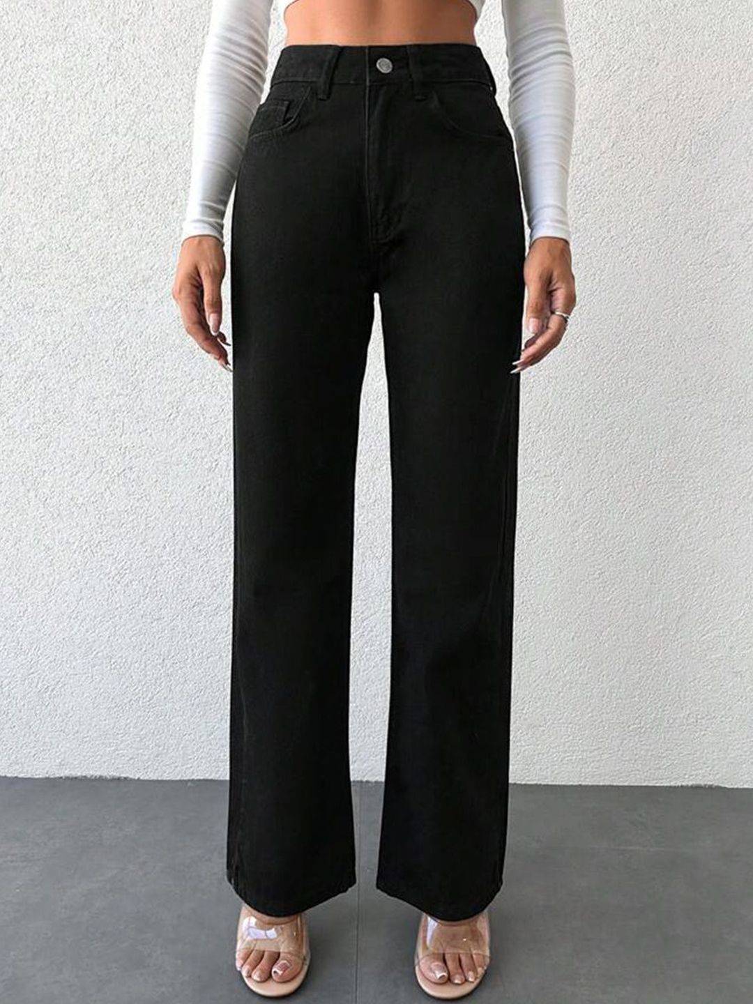 Kotty Women Jean Straight Fit High-Rise Stretchable Jeans