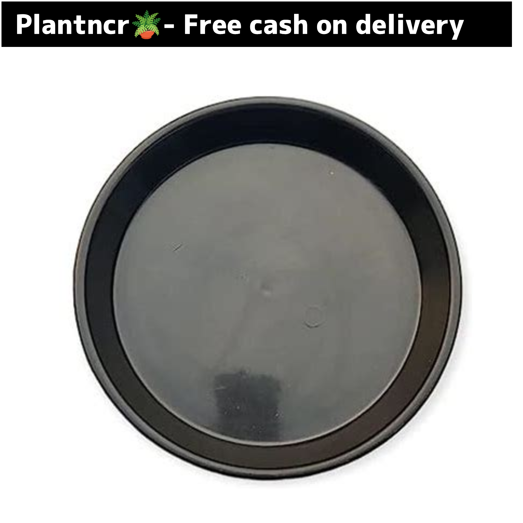 6 inch Black plastic plate (offer)
