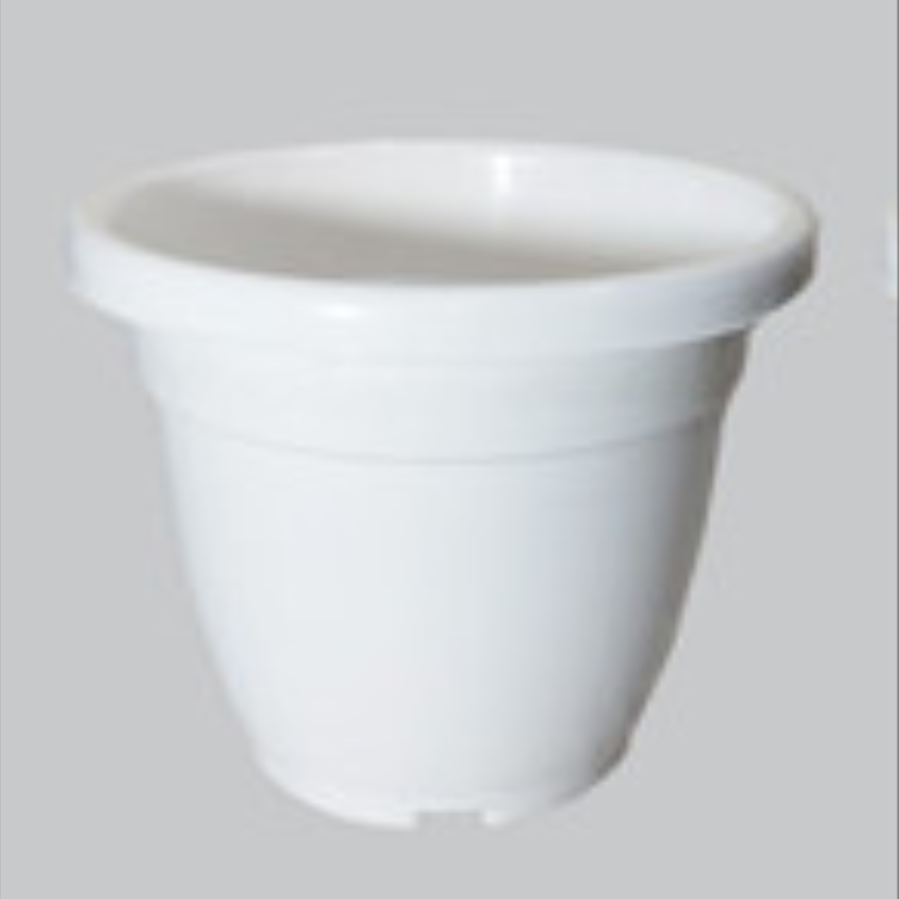 white plastic pot 4 inch
