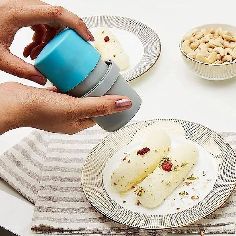 Easy Dry Fruit Cutter & Slicer (Round Shape) – Built-in Storage, Multicolor Nut Cutter for Cashews, Almonds, and Dry Fruits Buy @ ₹99