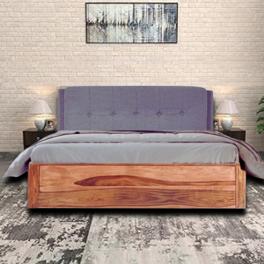 Baxton Sheesham Wood Bed