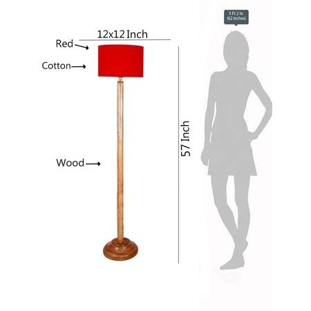Devansh Wooden Foor Lamp