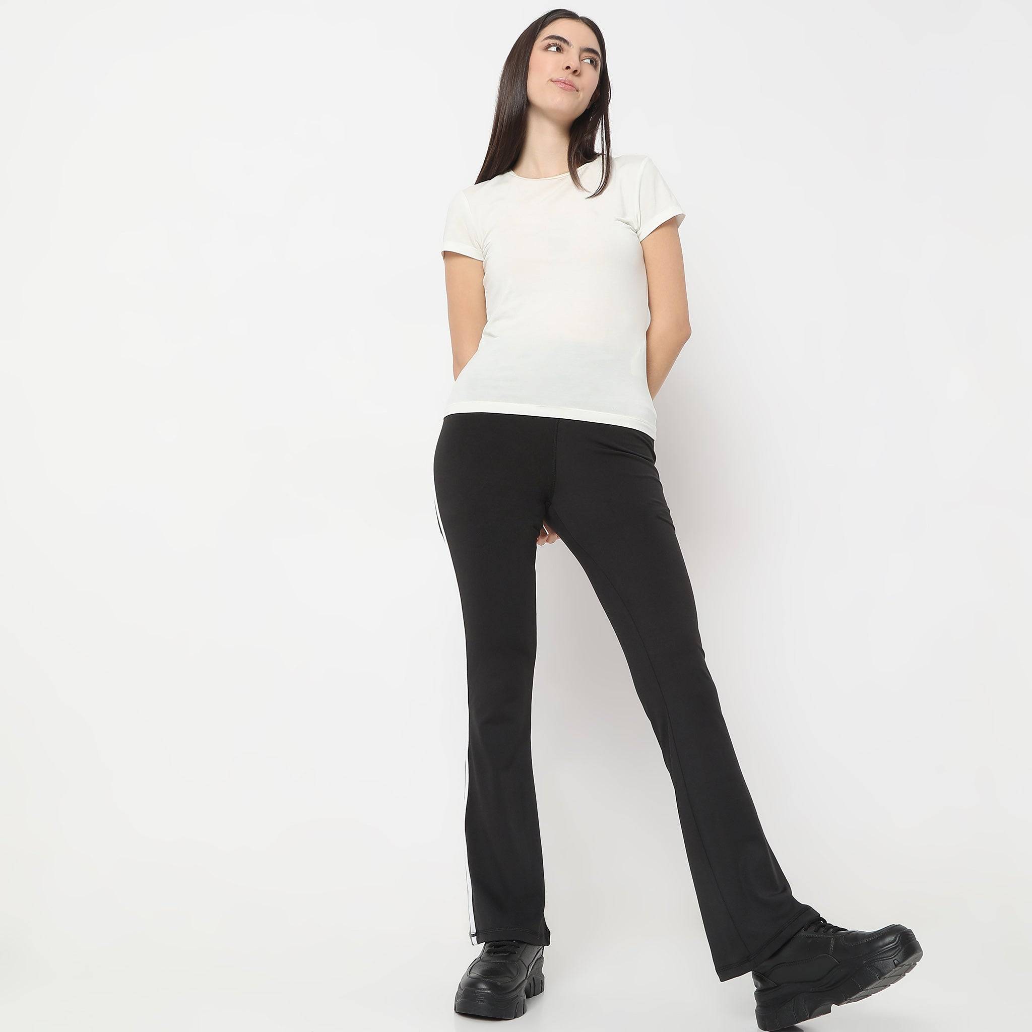 Boot Cut Ankle Length High Rise Leggings
