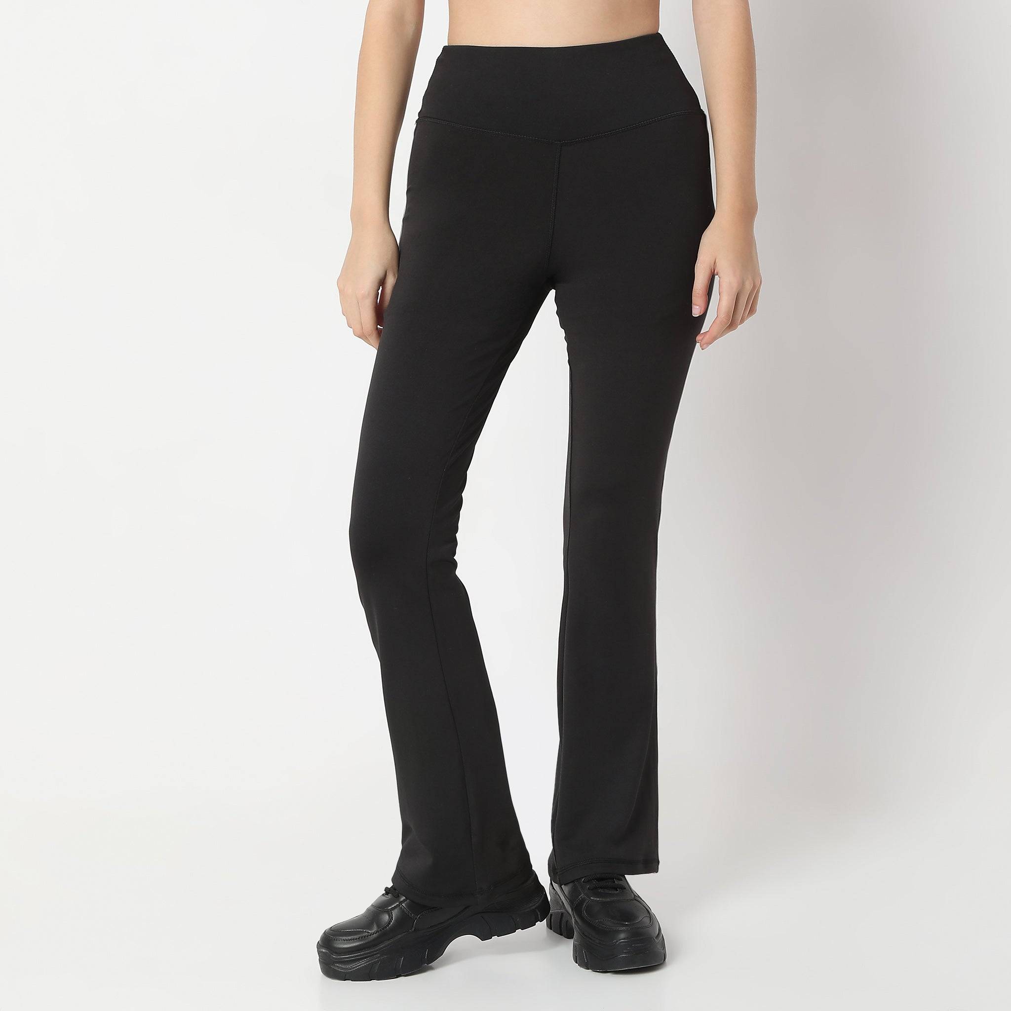 Boot Cut Ankle Length High Rise Leggings
