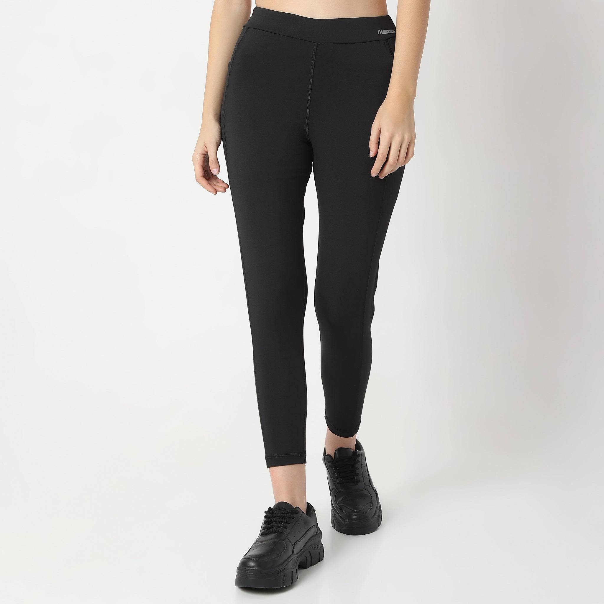 Slim Fit Ankle Length High Rise Leggings