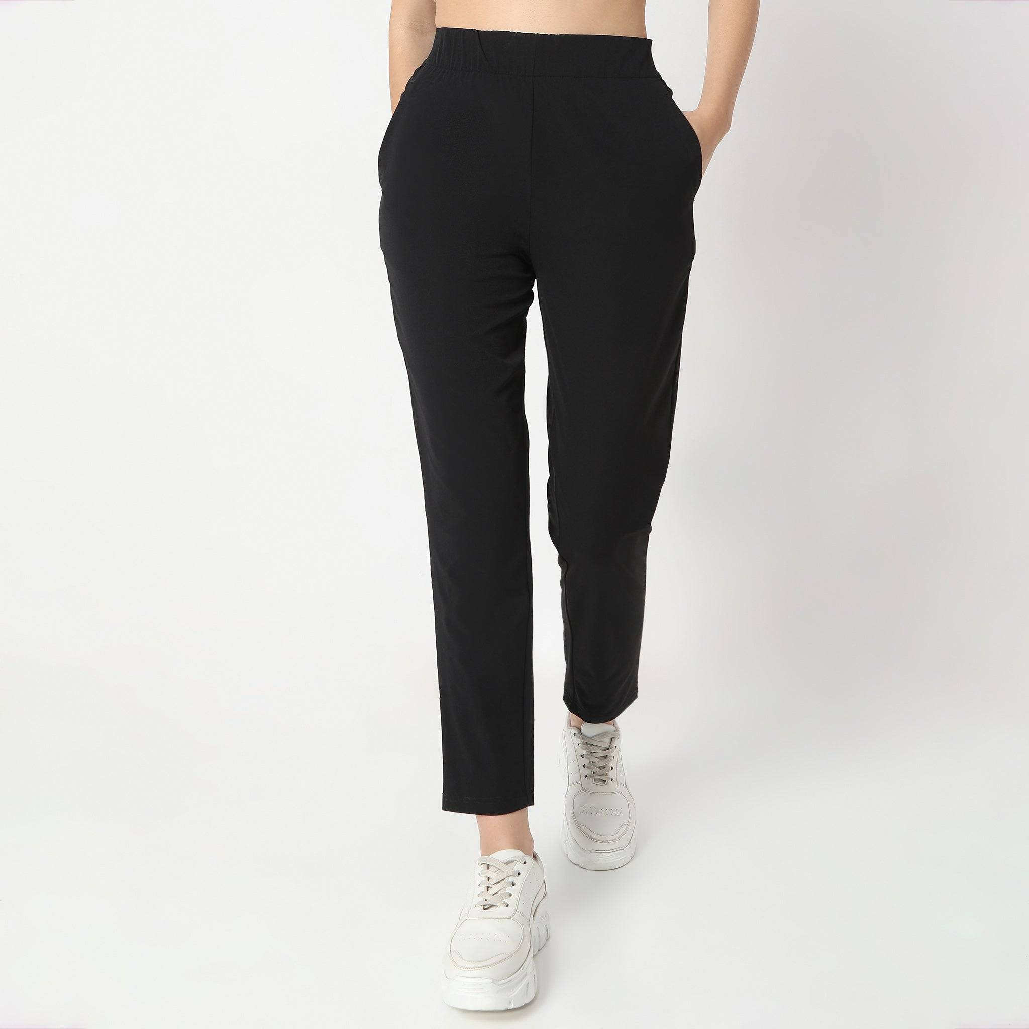 Slim Fit Ankle Length Mid Rise Leggings
