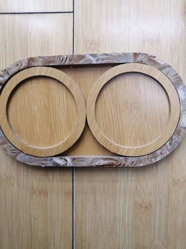 2 Cavity Wooden Tray Buy @ ₹99
