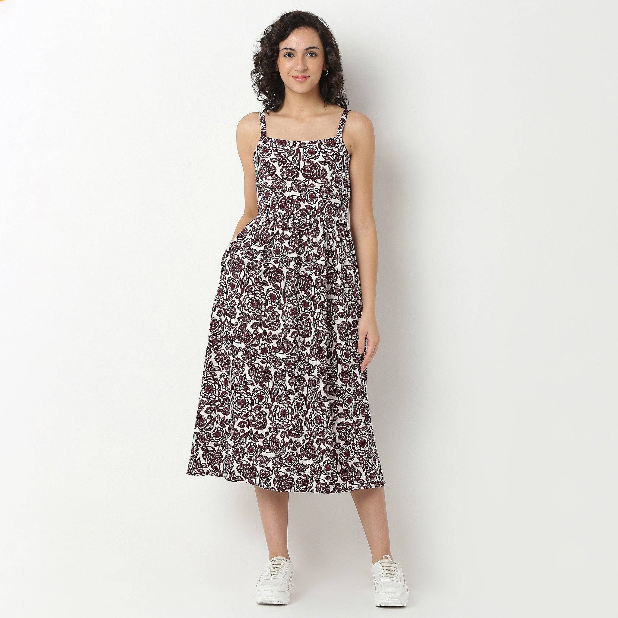 Printed Sleeveless Dress