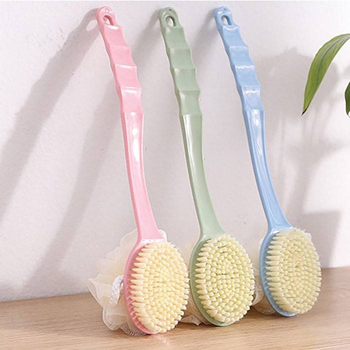 Soft Double-Sided Long Handle Bath Brush – Body Scrubber & Shower Back Brush for Gentle Exfoliation & Deep Cleaning(Random color-Pack of 1) Buy @ ₹99