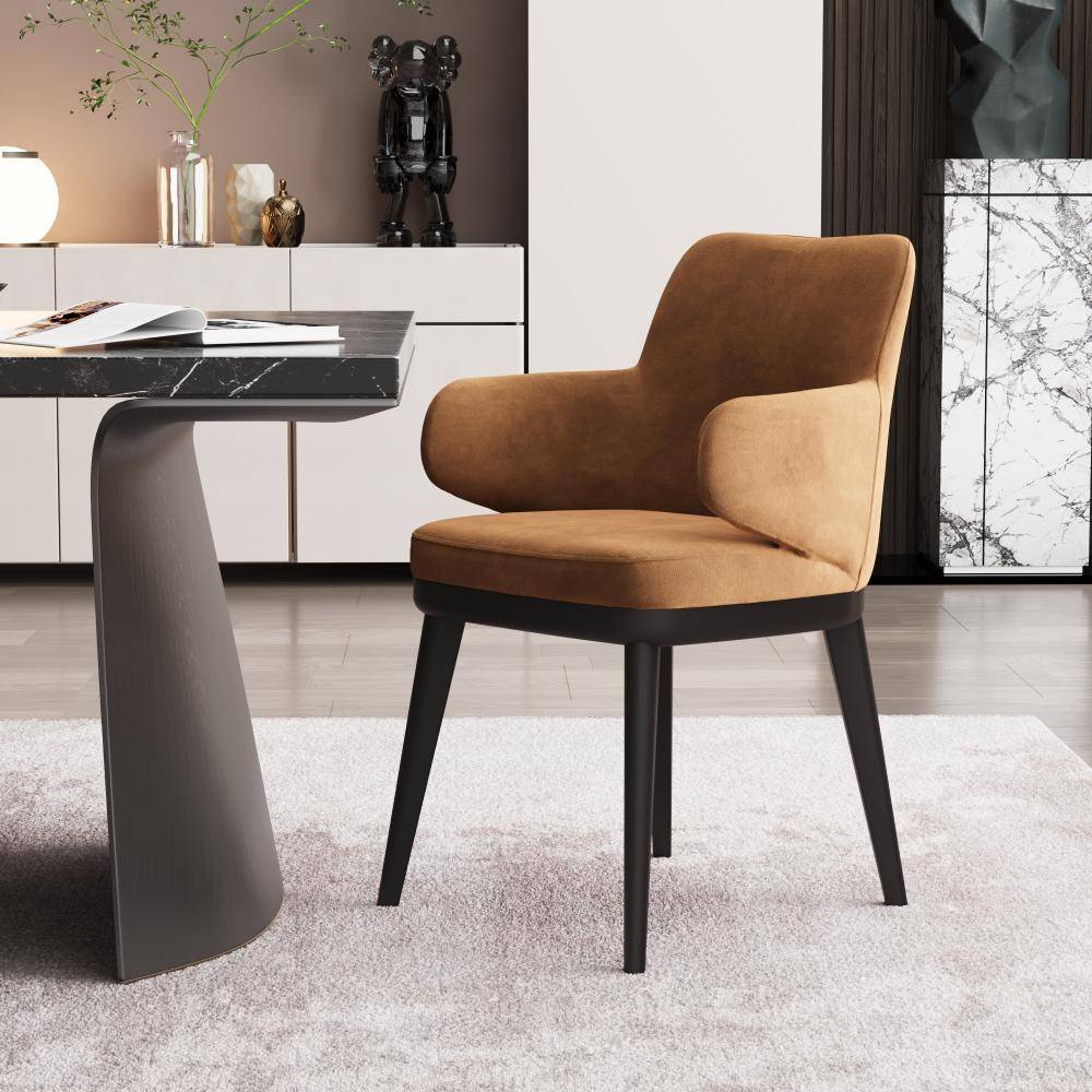 Arvia Dining Chair with Arm - Napoli Tan