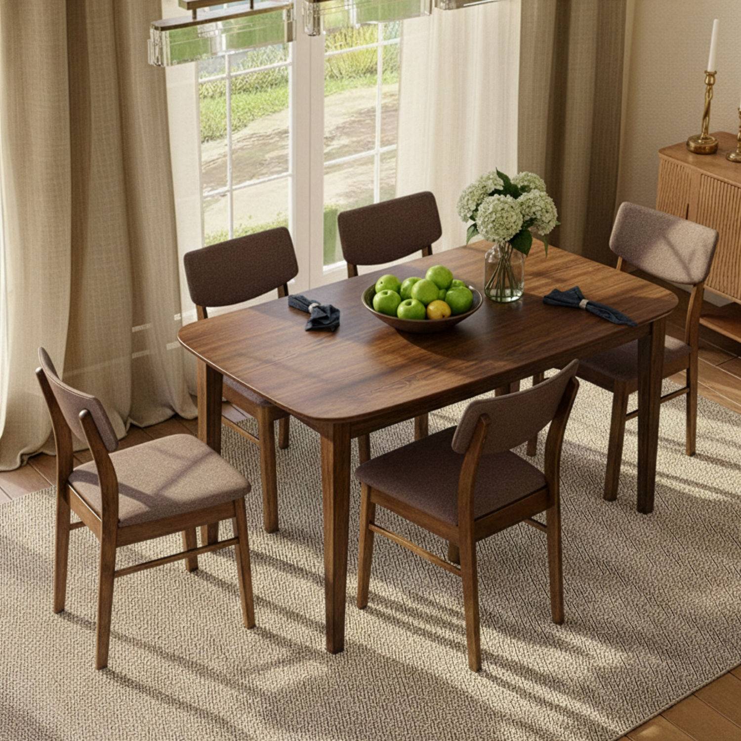 Druzza 2 to 4 Seater Extendable Dining Set