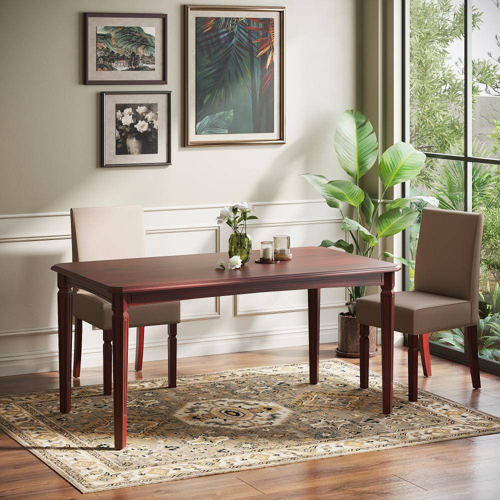 Kumen 6 seater teak wood dining table
