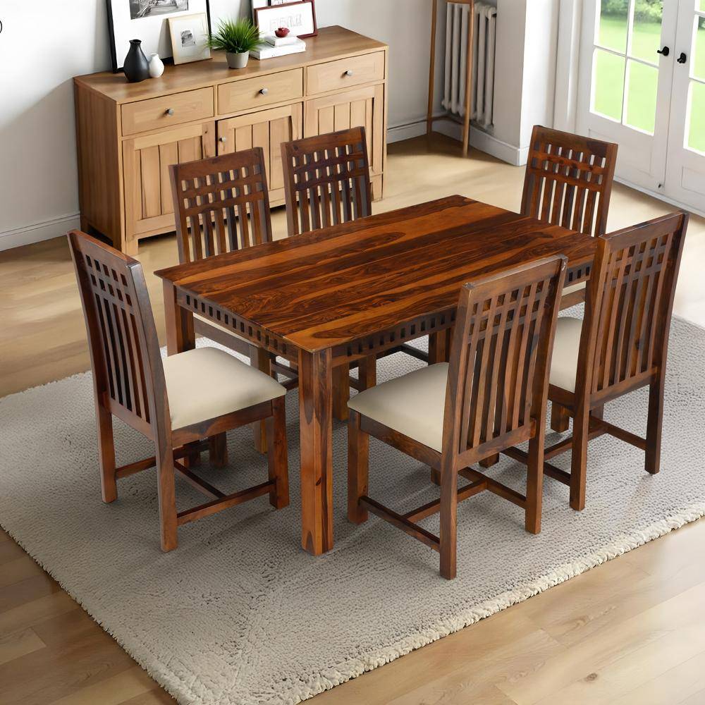 Nuvetta Sheesham Wood 6 Seater Dining Set
