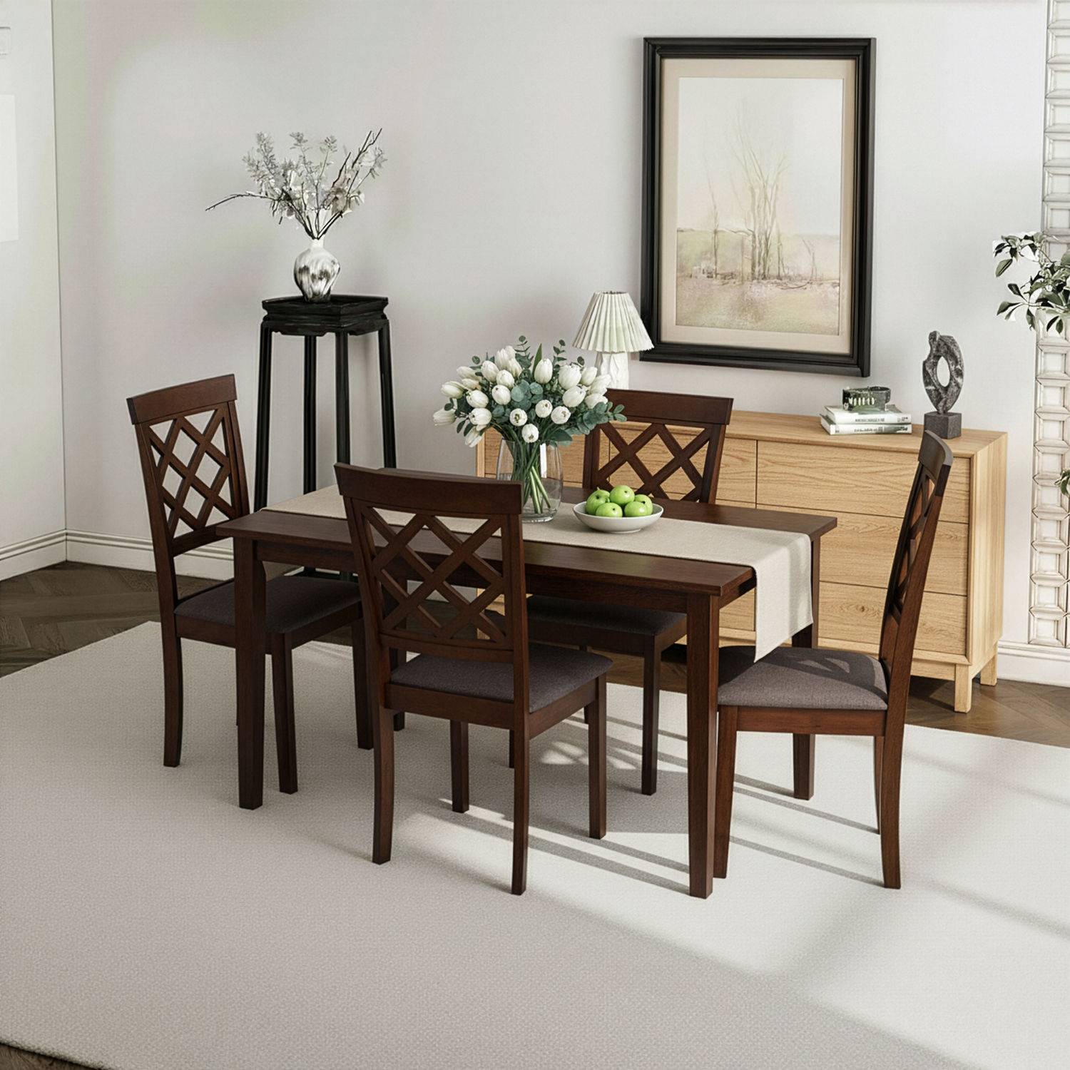 Pimrish 4 Seater Dining Set