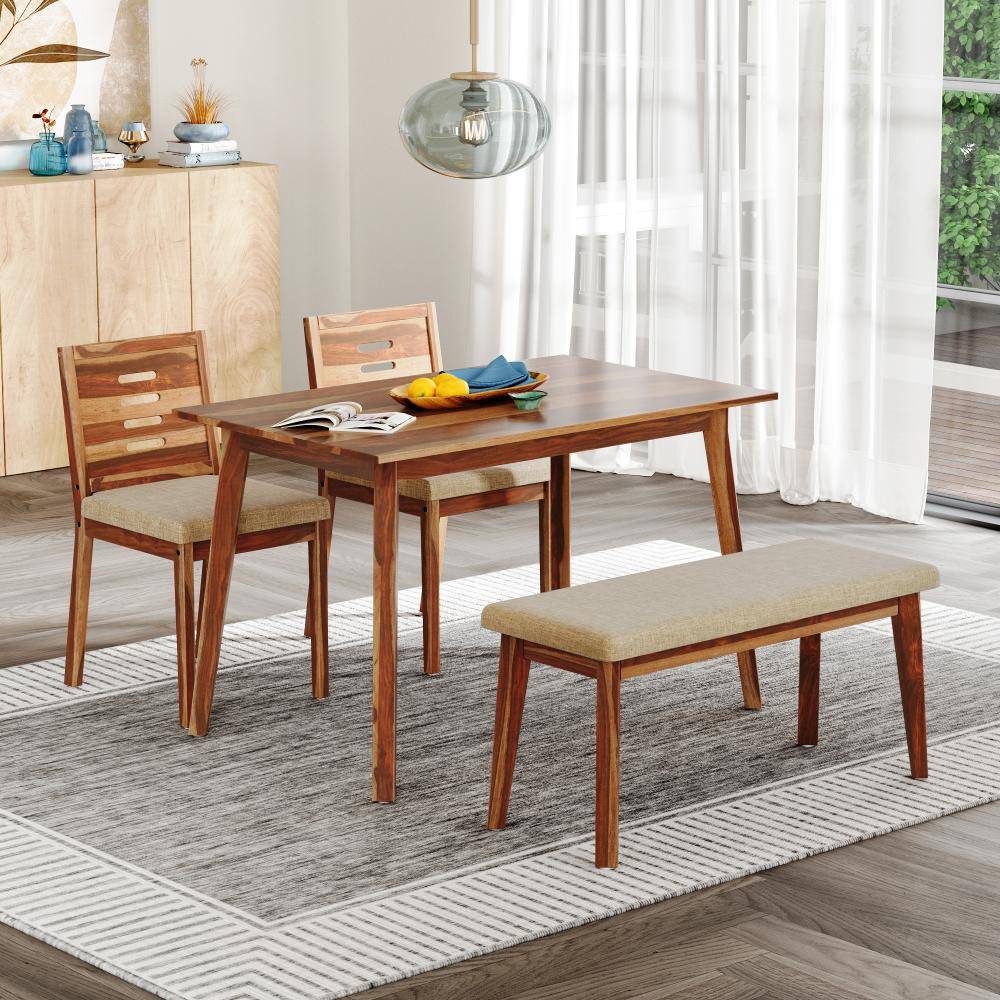 Simsim 4 seater dining set with bench